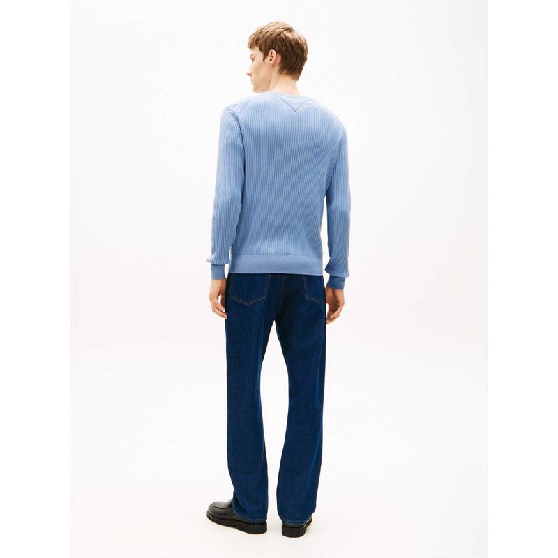 Tommy Hilfiger Rib-Knit Crew Neck Jumper With Cashmere image number 1